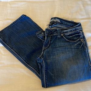 Sinful low cut jeans size 27. Inseam 34